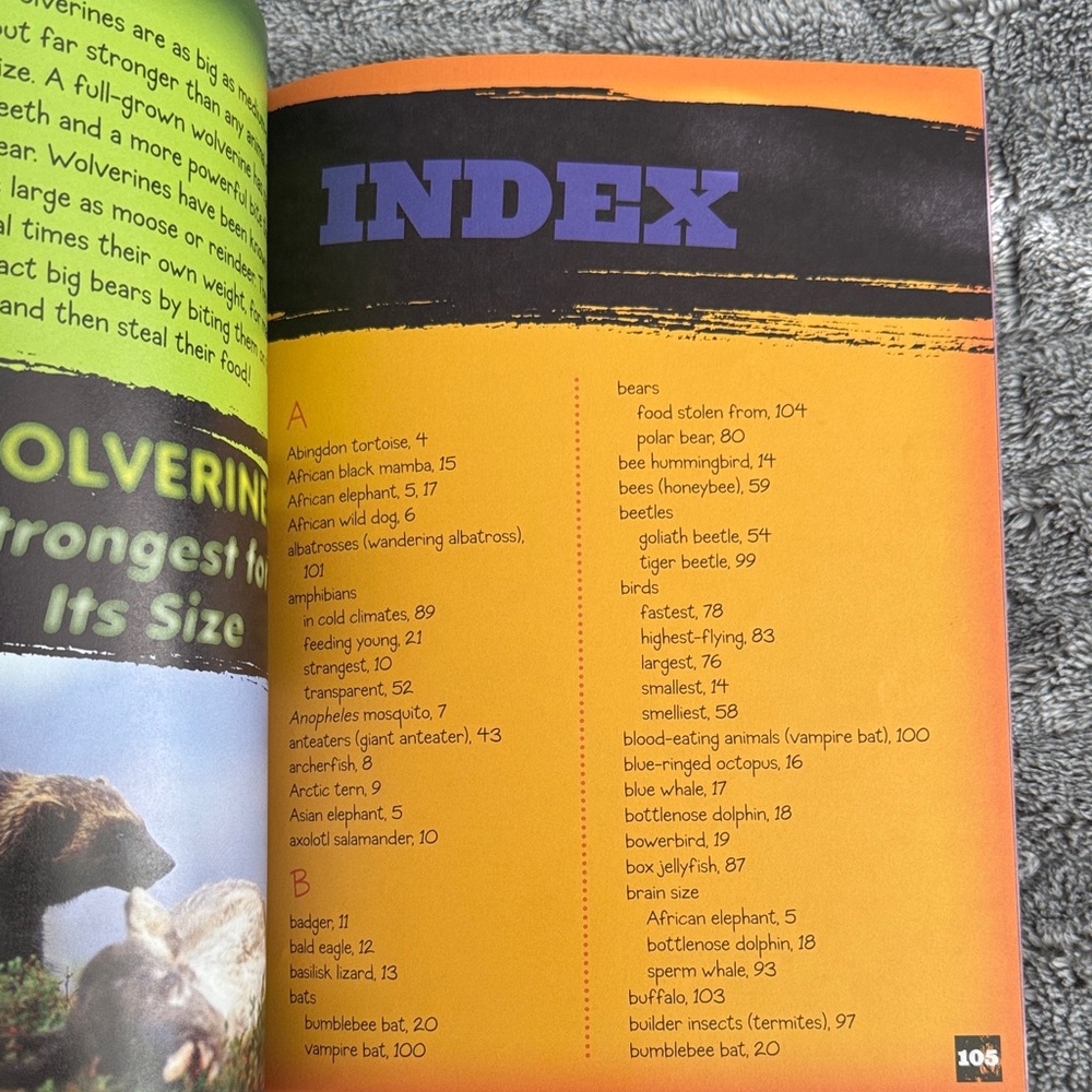 Scholastic 101 Animal Records Paper Back Book - Picture 10 of 10